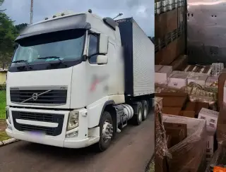 Caminhão com doações para o Rio Grande do Sul é roubado em Curitiba e recuperado no interior