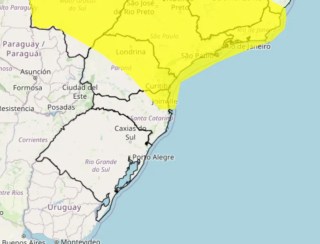 Temporal atinge o Paraná e estado está em alerta amarelo para fortes chuvas